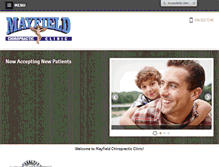 Tablet Screenshot of mayfieldchiropractic.com